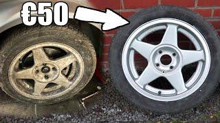 RESTORE €50 Wheels into CLEAN wheels! [LOW BUDGET]