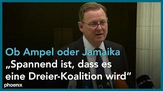 Bodo Ramelow (Ministerpräsident Thüringen, DIE LINKE) zu möglichen Dreier-Koalitionen vom 8.10.21