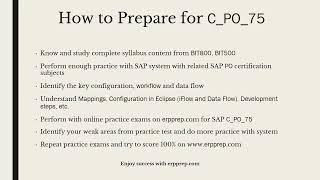 Best Study Tips for SAP Process Orchestration PO Certification Exam