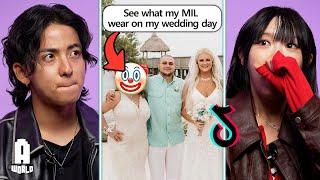 Koreans react to "Insane MIL Tries to RUIN the Wedding" TikToks..!