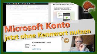 Microsoft Konto ohne Passwort nutzen