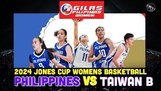 FULL GAME HIGHLIGHTS: Gilas Pilipinas Women NANGAPA sa unang laban sa Jones Cup kontra Taiwan B