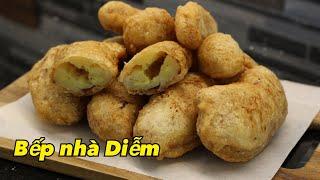 Bánh chuối chiên - Fried Banana Cake - Chuối chiên giòn rụm, để lâu vẫn giòn ngon | Bếp Nhà Diễm |