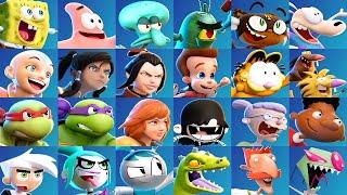 Nickelodeon All-Star Brawl  2 - All Characters + Alternate Costumes