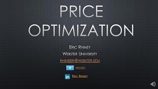 Price Optimization Excel Tutorial