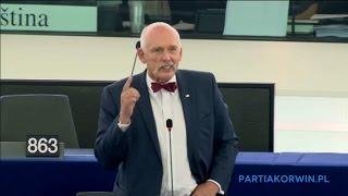 Janusz Korwin-Mikke: Imigranci to zalew Europy śmieciem ludzkim, który nie chce pracować