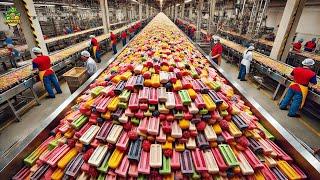 How Millions of Fruit Popsicles Are Made in a Factory | Fruit Popsicle Production Process