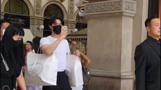 Song Kang was spotted in Galleria Vittorio Emanuele II Milan Italy