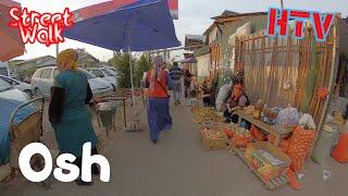 Kyrgyzstan Osh-Street Walk in the Market