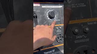 How to set AMPERAGE on welder/generator stick stick
