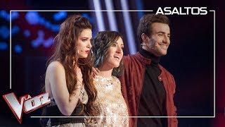 Sandra Groove, Álvaro de Luna and Keila waits to be stolen | Assaults | The Voice Of Spain 2019