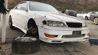 Aaron drifts the wheels off his JZX100 in Japan