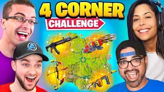 The *MYTHIC* 4 Corner Challenge in Fortnite CH2 REMIX!