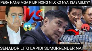 SUMURRENDER! SENADOR LITO LAPID, LUMUKSA sa SARILING KAGAGAWAN! POGO MASTERMIND ayon kay TULFO! 