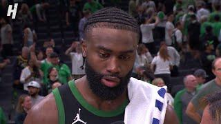 Jaylen Brown talks Game 2 Win vs Pacers, Postgame Interview 