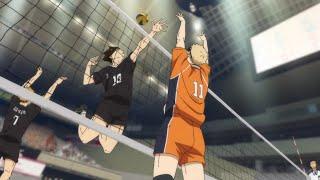 Tsukishima Kei stops Suna Rintaro's Full Upper Body Spike - Haikyuu!! To the Top