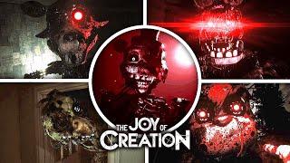 The Joy of Creation - ALL Jumpscares & Animatronics Cutscenes (TJOC: Demo Showcase)