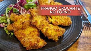 Frango crocante sem óleo! Delicioso e rapido