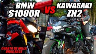 La REINA ZH2 BMW S1000R Retadora Fullgass Drag Race Cuarto de milla