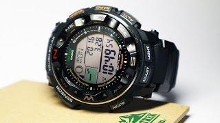 Casio Men's PRW 2500R 1CR Pro Trek Tough Solar Digital Sport Watch