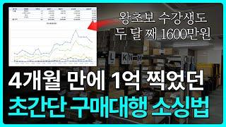 20억 셀러의 검증된 구매대행 소싱법, 왕초보도 따라만 하면 월1000 매출 가능합니다.