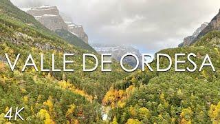 Valle de Ordesa - Ruta de las Cascadas | 4K | Pirineos en Otoño