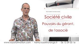 Société civile youtube : pouvoirs du fondateur et du gérant de la SCI