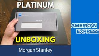 UNBOXING and Invest with Rewards | Morgan Stanley AMEX Platinum