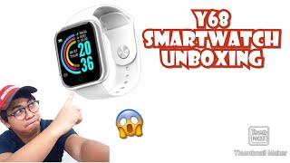 Y68 SMARTWATCH | UNBOXING | INITIAL REVIEW AND IMPRESSION | ENGLISH