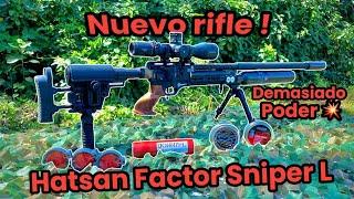 INCREIBLE ‼️ Nuevo Hatsan Factor Sniper L .25 una bestia en los rifles de aire pcp