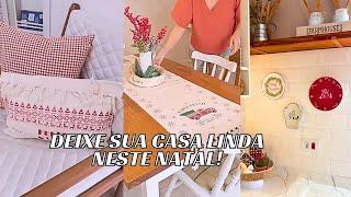 COMO FAZER DECORAÇÃO DE NATAL SIMPLES E FÁCIL COM CARA DE LOJA!