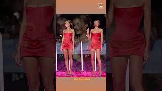 Margot robbie slaying in red