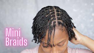 Mini Braids on Short Natural Hair | Protective Hairstyles