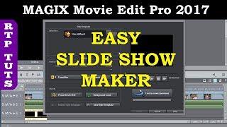 Magix Video Slideshow Maker Tutorial. Add Music, Captions, Titles in Magix Movie Edit Pro