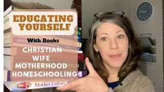 Christian Homeschool Mom shares Book Recommendations for womanhood, wife, mom, homeschooling