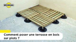 Comment poser une terrasse en bois sur plots ? | Bricorama