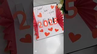 Making a New Year 3d Pop Up Card for #2025  #shorts #diy #craft