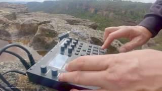 HIGH HOUSE: Outdoor Dawless Solo DIGITAKT on a Rock. ELEKTRON Drone Blue Mountains