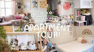 CUTE + COZY APARTMENT TOUR *490 SQ FT *small *realistic *2021