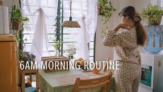 6AM Morning Routine of a Work From Home Housewife | Motivation to Wake up Early | Silent Vlog #68