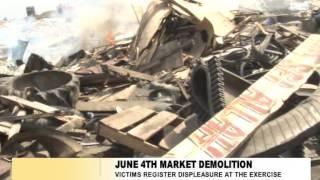 UNAUTHORISED STRUCTURES DEMOLISHED AT JUNE 4TH MARKET