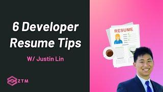 Get More Interviews! Use These Top 6 Tips To Improve Your Developer Resume