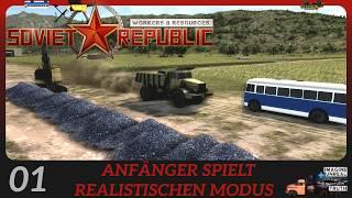 Workers & Resources  | deutsch |  #01 Anfänger spielt realistischen Modus | Let's Play