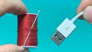 How to Thread a Needle Simply Using a USB Head