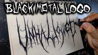 Black Metal Logo (Speed Drawing)