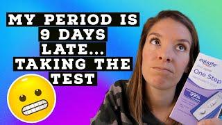 My Period is 9 Days Late: Genetic Counselor Takes Pregnancy Test after 5 Miscarriages