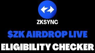 zkSync Airdrop ️ Eligibility Checker Live  🪂