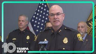 Lee Bercaw speaks after being named Tampa's next police chief