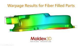 Moldex3D Warpage Results for Fiber Filled Parts