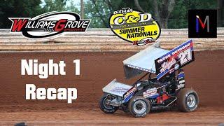 2024 Williams Grove Summer Nationals Night One Recap (Matt's Race News)